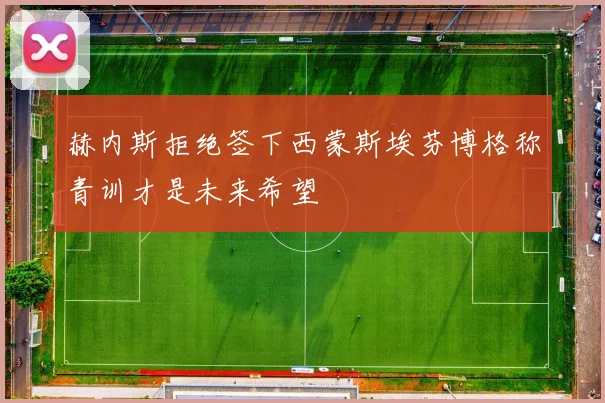 赫内斯拒绝签下西蒙斯埃芬博格称青训才是未来希望